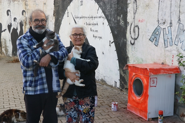 Foto - Örnek hareket! Hurda çamaşır makinesi ve atıklardan bakın ne yapıyor