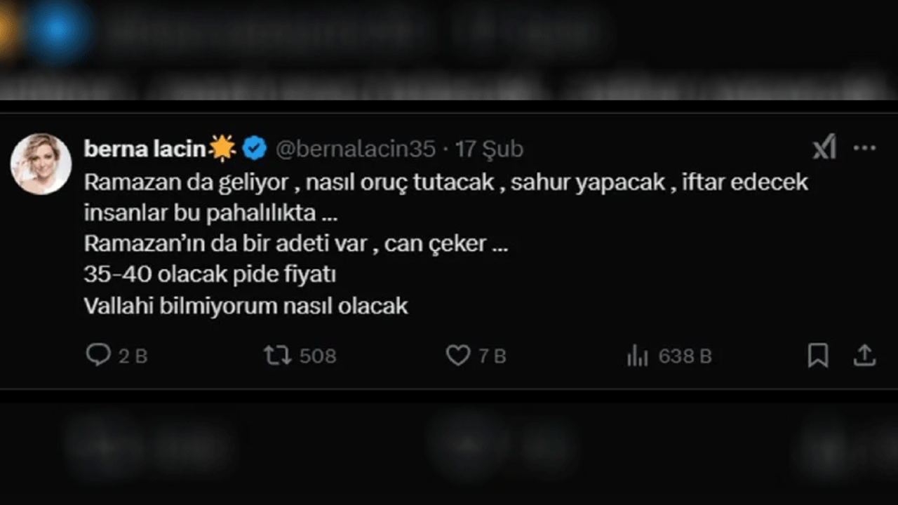 Foto - Oruç tutmayan Berna Laçin'e Ramazan ayarı