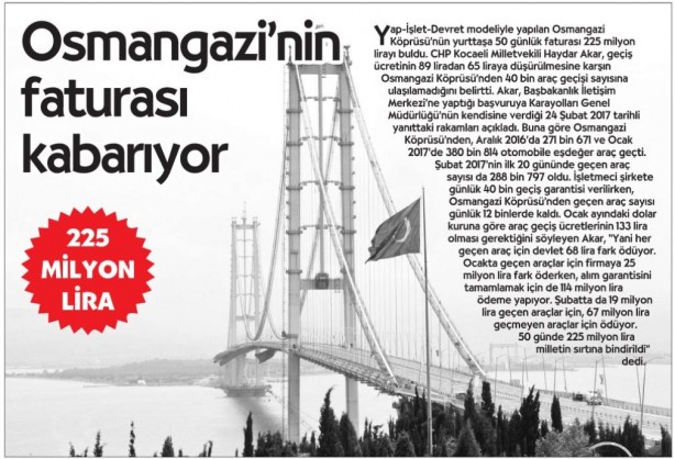 Foto - Osmangazi Köprüsü'nün geçiş verileri muhalifleri mosmor etti