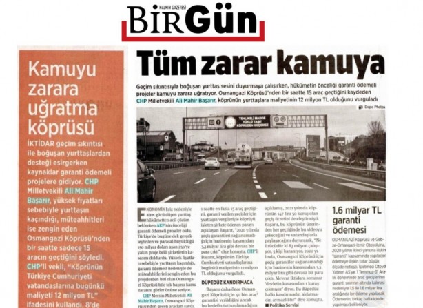 Foto - Osmangazi Köprüsü'nün geçiş verileri muhalifleri mosmor etti