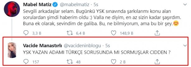 Foto - ÖSYM'den YKS'de skandal 'Mabel Matiz' sorusu! Kendisi bile şaşırdı, başka birini bulamadınız mı?