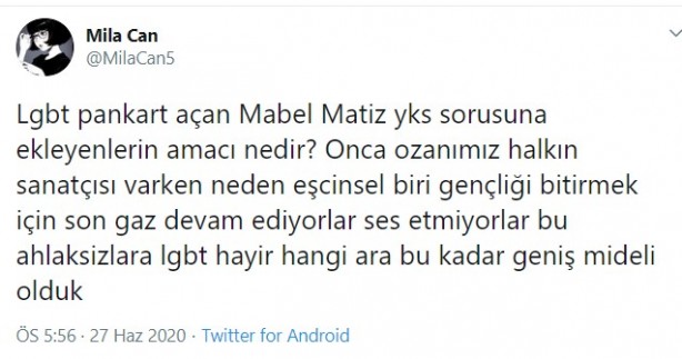 Foto - ÖSYM'den YKS'de skandal 'Mabel Matiz' sorusu! Kendisi bile şaşırdı, başka birini bulamadınız mı?