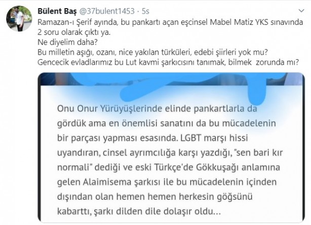 Foto - ÖSYM'den YKS'de skandal 'Mabel Matiz' sorusu! Kendisi bile şaşırdı, başka birini bulamadınız mı?