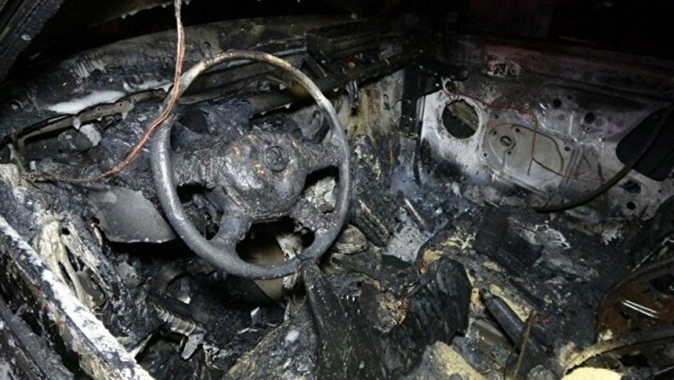 Foto - Otel otoparkında yangın çıktı 10 araç küle döndü