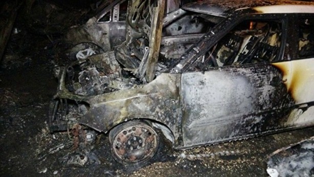 Foto - Otel otoparkında yangın çıktı 10 araç küle döndü