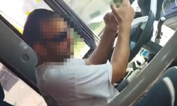 Otobüs şoförü yolcuların hayatını hiçe saydı