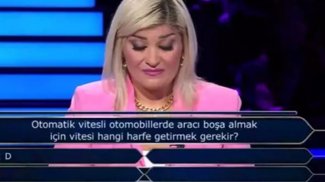 Foto - Otomatik vites sorusu terletti: Milyonerde yarışmacının zor anları