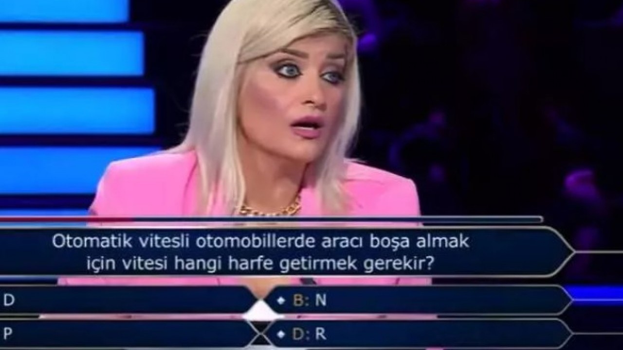 Foto - Otomatik vites sorusu terletti: Milyonerde yarışmacının zor anları
