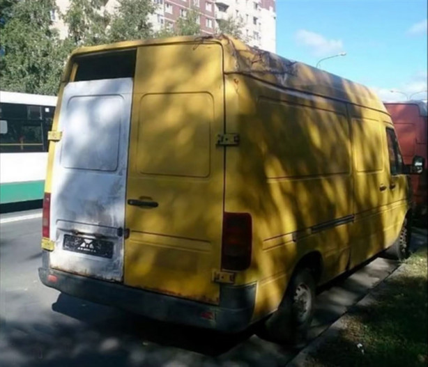 Foto - Otomobil hasarlarına komik çözümler