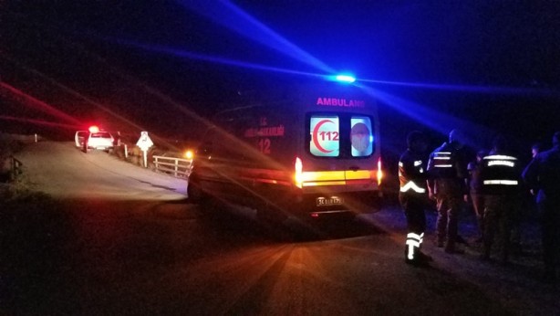 Foto - Otomobil köprüden dereye uçtu: 2 yaralı