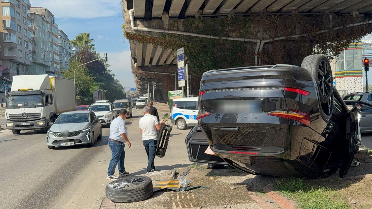 Foto - Otomobil takla atıp ters döndü! 2 milyon 600 bin liraya aldı, bir saat sonra kaza yaptı
