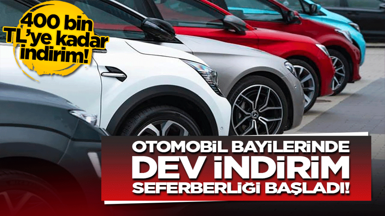 Otomotiv devlerinden daralmaya karşı dev hamle! Bayilerde dev indirim seferberliği başladı!