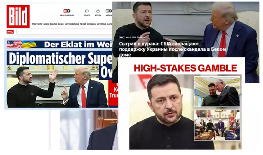 Foto - Oval ofis rezaleti dünya basınında! Rus medyası bayram etti