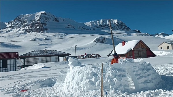 Ovit Yaylası'nda kutupları aratmayan manzara