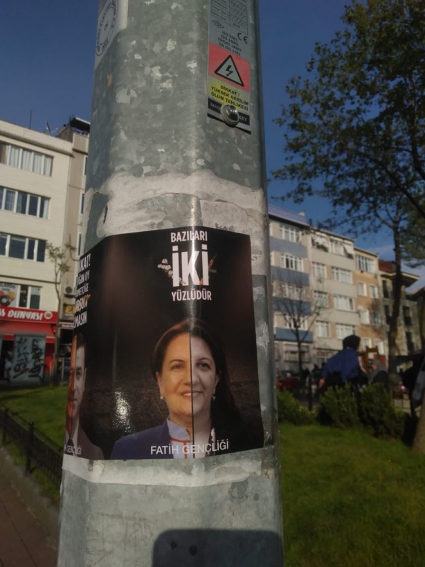 Oy verecek her vatandaşı ilgilendiriyor! Seçmenlere pankartlı PKK-CHP-İP uyarısı