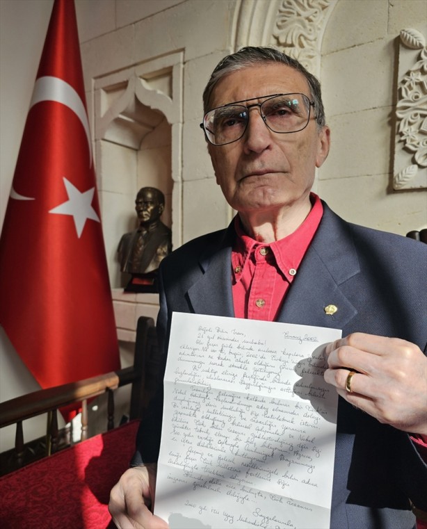 Foto - Özel mektup Aziz Sancar'a ulaştırıldı