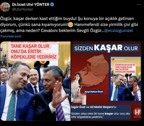 Foto - Özgür Özel’e Osmanlı şamarı! "Hanımefendi size yirmilik çivi gibi çakmış"