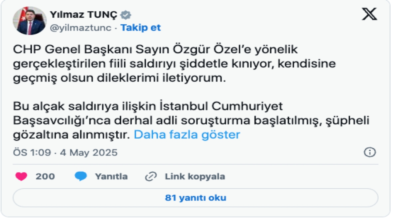 Foto - Özgür Özel’e yumruklu saldırı sonrası hükümetten flaş açıklama! Saldırgan bakın kim çıktı