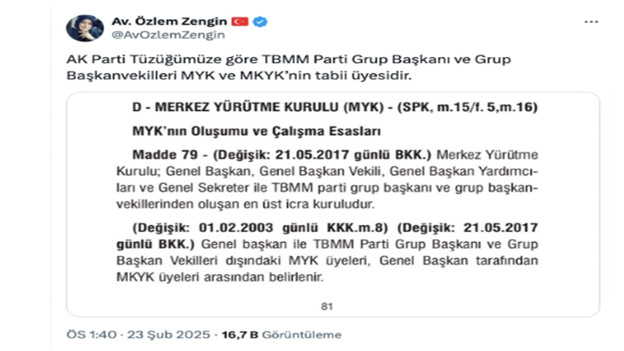 Foto - Özlem Zengin yeni MKYK listesinde neden yok? Az önce paylaşım yaparak sessizliğini bozdu