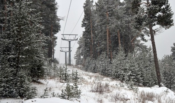 Foto - Palandöken ile Cıbıltepe kayak merkezleri beyaza büründü