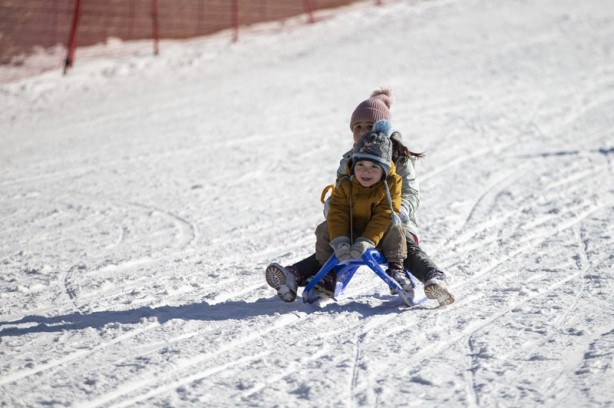 Foto - Palandöken Kayak Merkezi'nde hafta sonu yoğunluğu