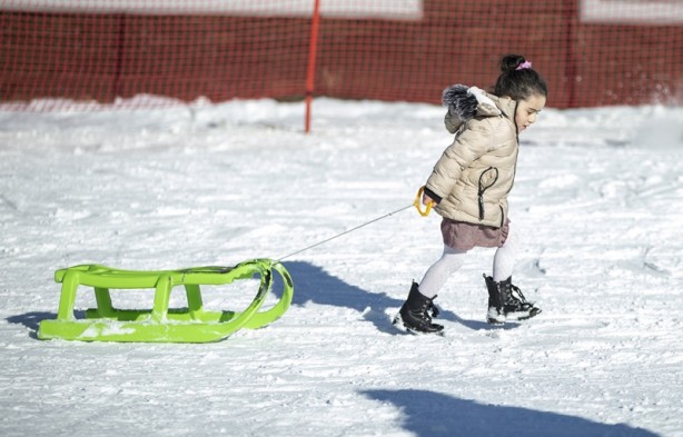 Foto - Palandöken Kayak Merkezi'nde hafta sonu yoğunluğu
