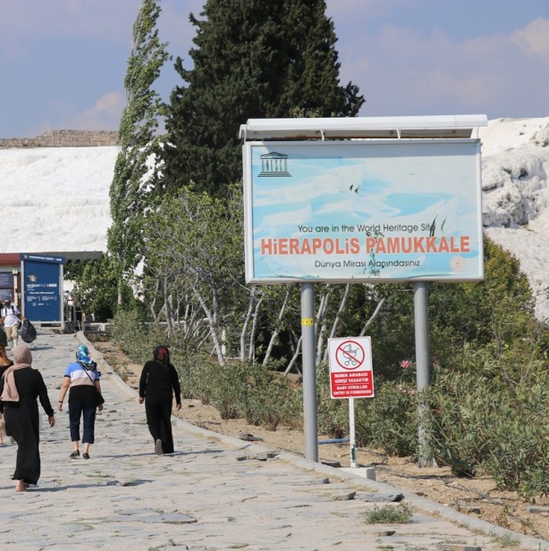 Foto - Pamukkale, pandemi sonrası dönemin en yüksek ziyaretçi sayısına ulaştı