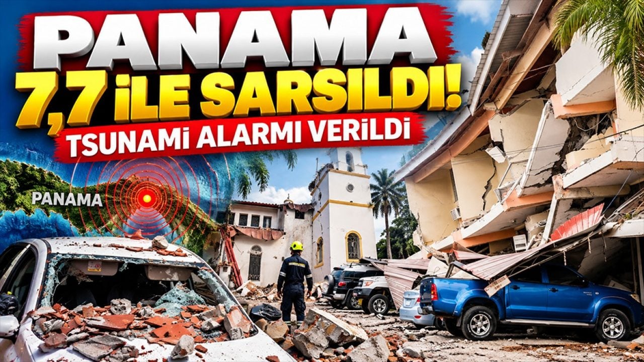 Panama 7,7 ile sarsıldı! Tsunami alarmı verildi, 95'ten fazla artçı kaydedildi