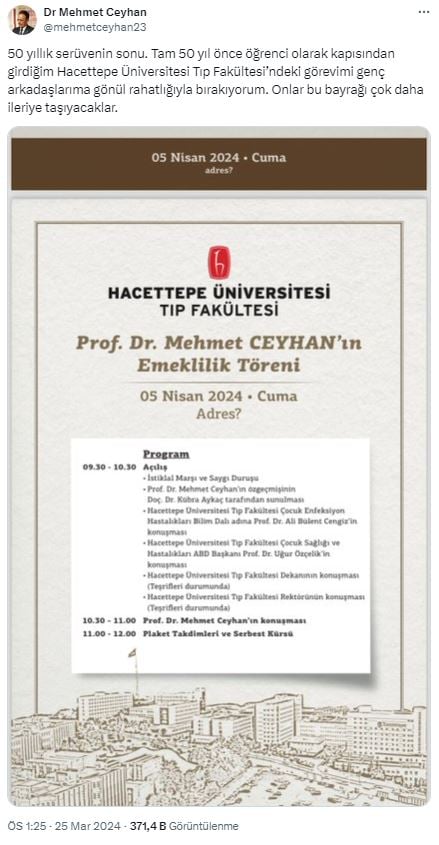 Foto - Pandemi döneminin en ünlü hocasıydı! Ünlü profesör Mehmet Ceyhan’la ilgili beklenmedik gelişme