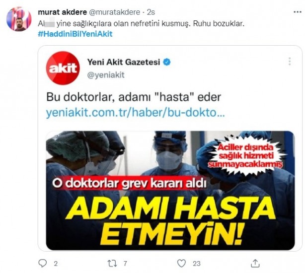Foto - Para, Hipokrat'a mezarında takla attırdı! Mağduriyeti dile getiren Akit'i hedef aldılar