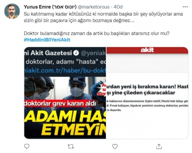 Foto - Para, Hipokrat'a mezarında takla attırdı! Mağduriyeti dile getiren Akit'i hedef aldılar