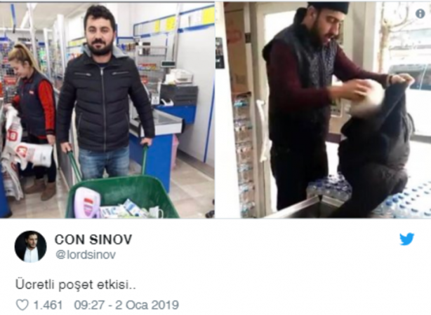Foto - Paralı poşete sosyal medyadan tepki yağdı