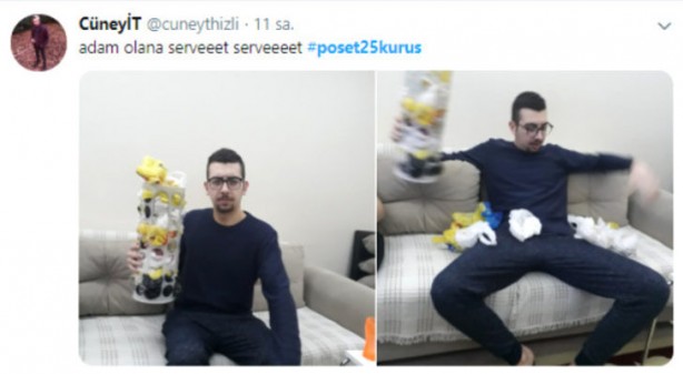 Foto - Paralı poşete sosyal medyadan tepki yağdı