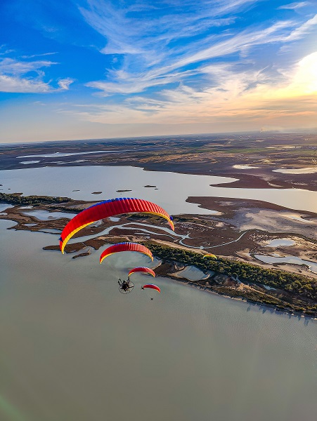 Foto - Paramotorla Adana'dan Mersin'e uçtu