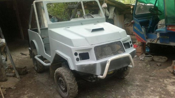 Foto - Parası yetmeyince arazi aracını kendisi yaptı!