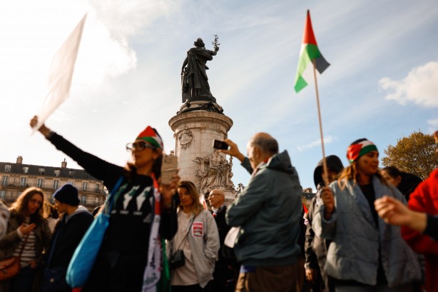 Paris Filistin için ayağa kalktı