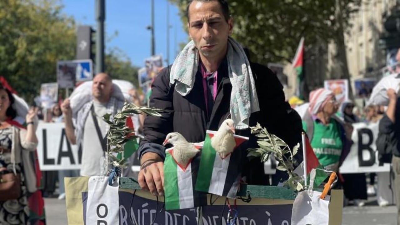 Foto - Paris’te dev protesto! Binlerce kişi Gazze için sokağa çıktı