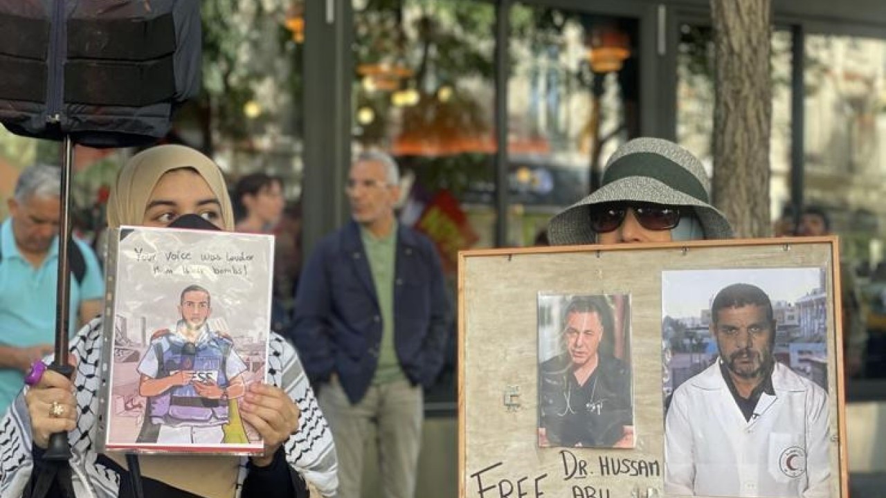Foto - Paris’te dev protesto! Binlerce kişi Gazze için sokağa çıktı