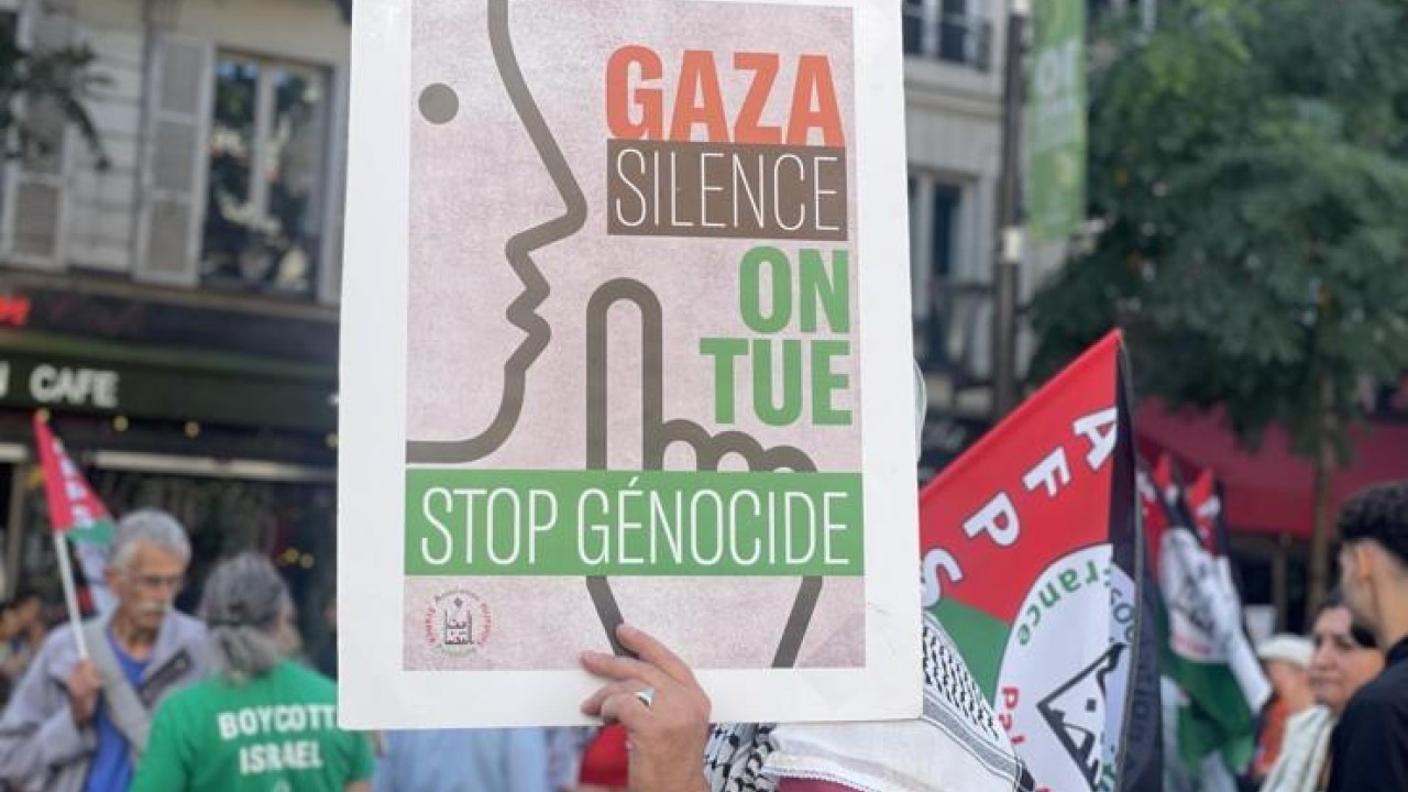 Foto - Paris’te dev protesto! Binlerce kişi Gazze için sokağa çıktı