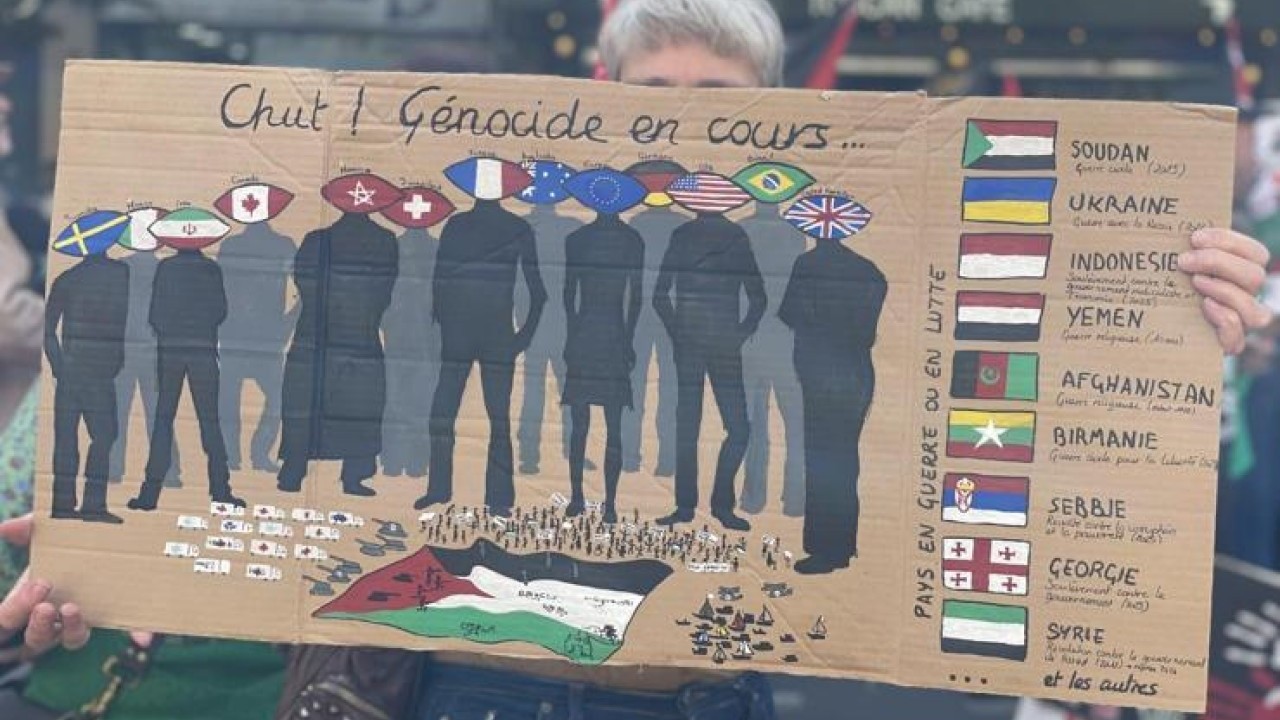 Foto - Paris’te dev protesto! Binlerce kişi Gazze için sokağa çıktı