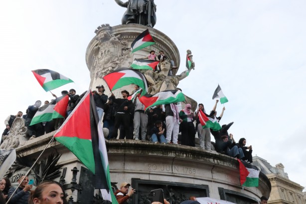 Foto - Paris'te Filistin'e destek gösterisi
