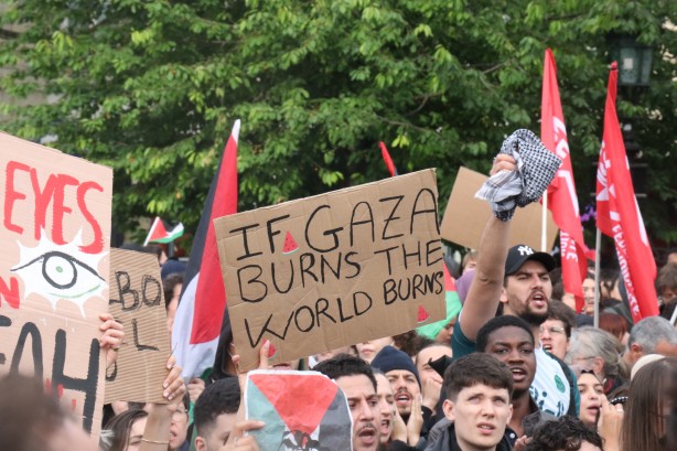 Foto - Paris'te Filistin'e destek gösterisi