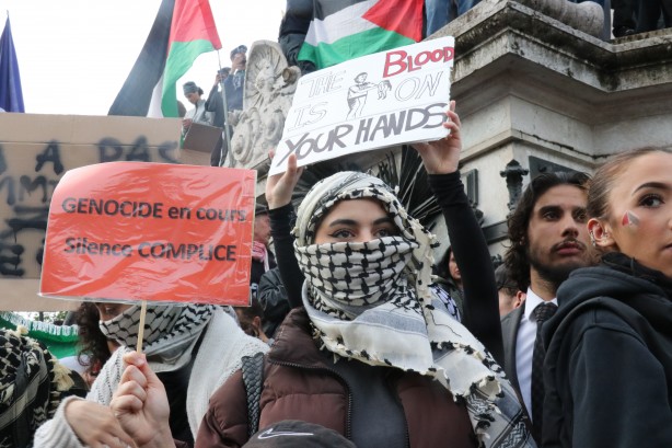 Foto - Paris'te Filistin'e destek gösterisi