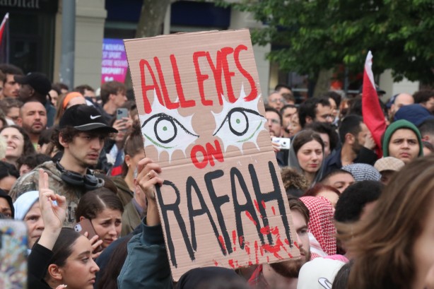 Foto - Paris'te Filistin'e destek gösterisi