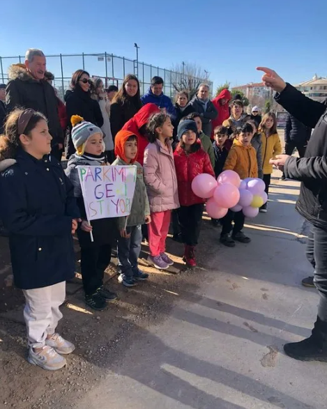 Foto - ‘parkımıza dokunmayın’ Çocukları dinlemedi talana devam dedi