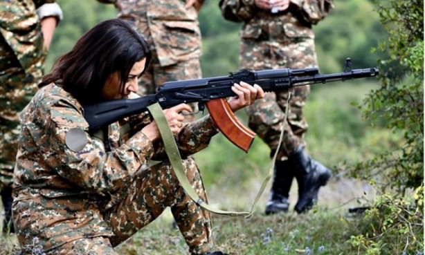 Foto - Paşinyan'ın karısı duyurdu: Cepheye gidiyoruz!