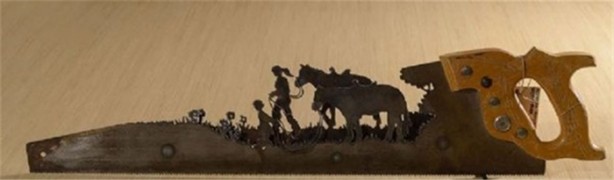 Foto - Paslı testereyi öyle bir şeye çevirdi ki