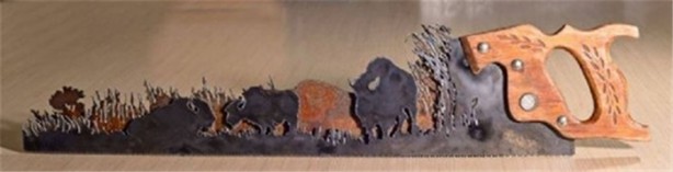 Foto - Paslı testereyi öyle bir şeye çevirdi ki