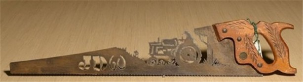 Foto - Paslı testereyi öyle bir şeye çevirdi ki