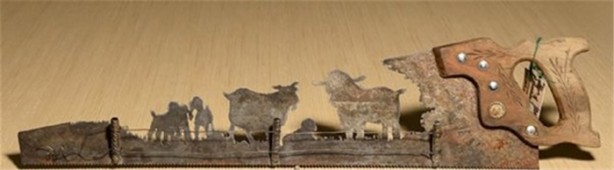 Foto - Paslı testereyi öyle bir şeye çevirdi ki